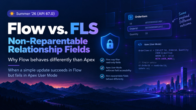 Flow vs. FLS: Non-Reparentable Relationship Fields