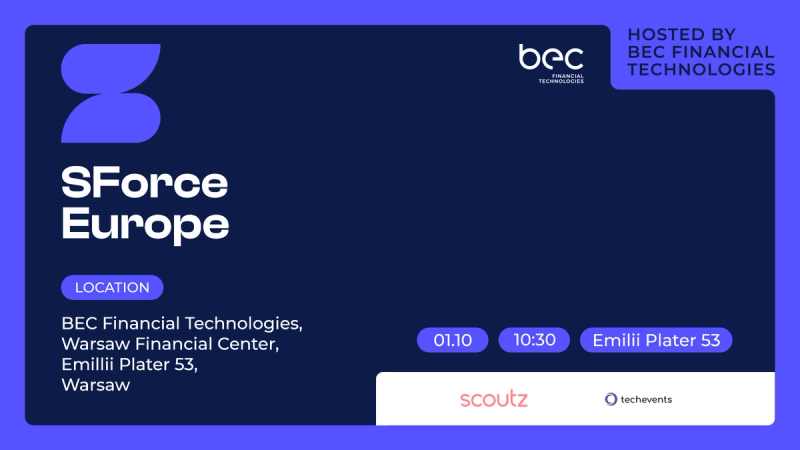 SForce Europe 2026 - konferencja dla społeczności Salesforce już 1 października zawita do Warszawy
