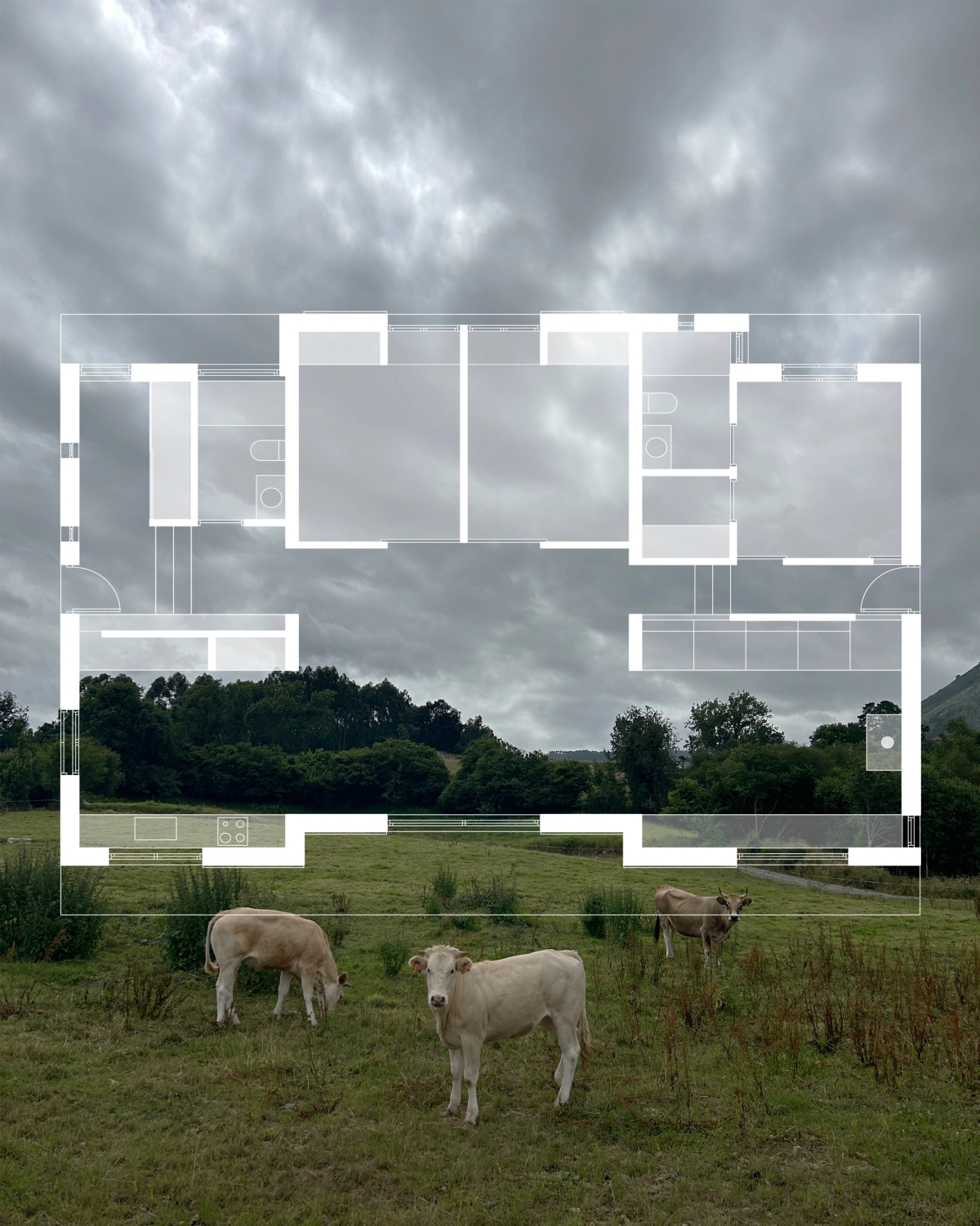 Country house in Loroñe — blueprint 1