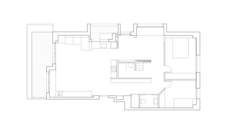 Photographer Apartment — blueprint 1