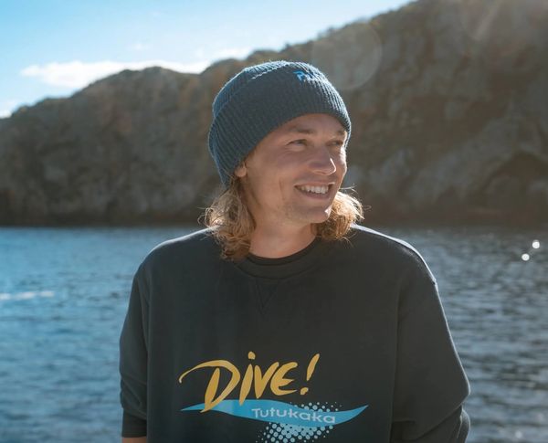 dive instructor at the poor knights islands