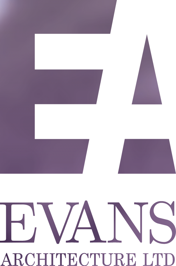 Evans Architecture Logo Metallic Effect