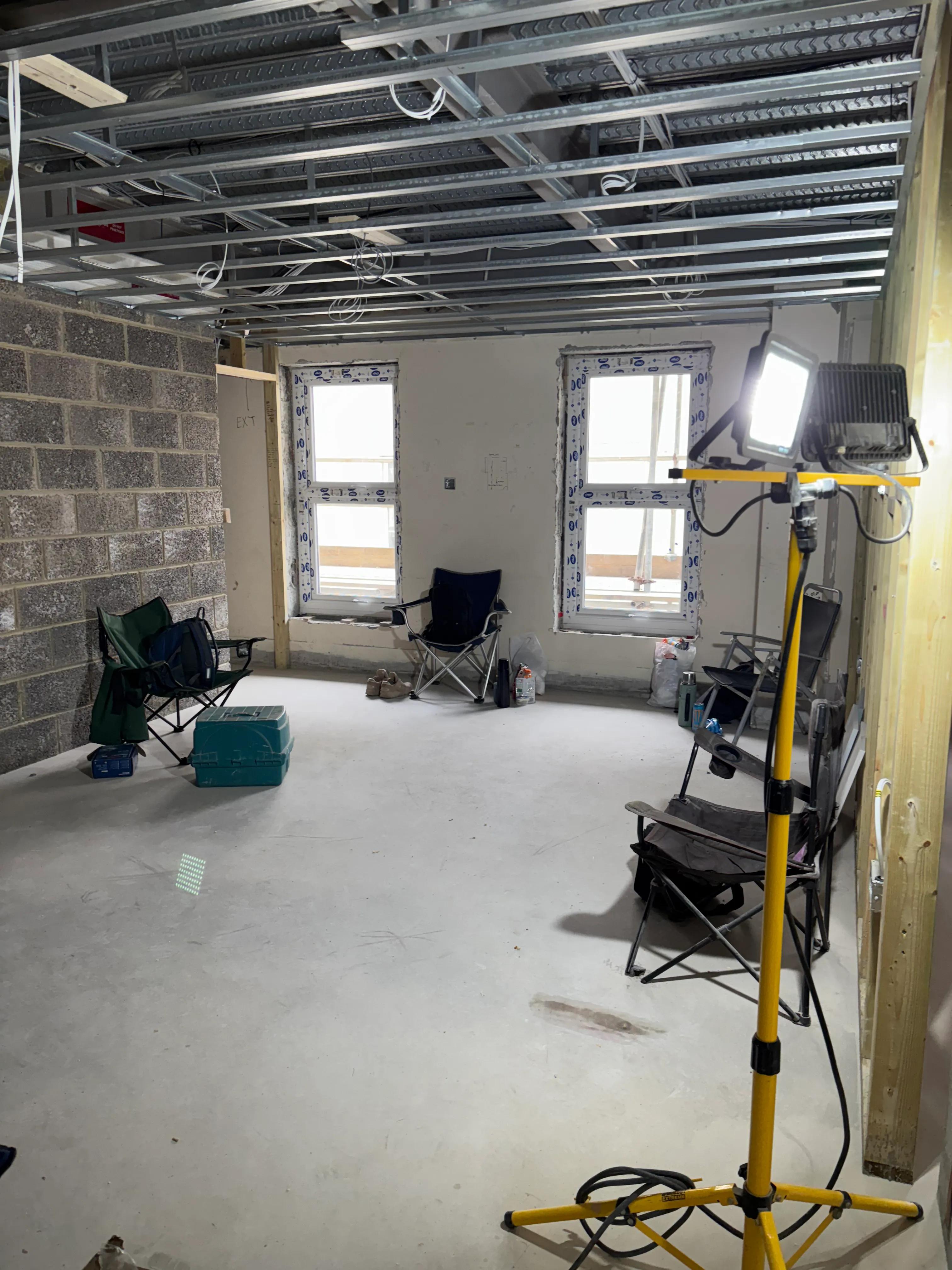 Inside the site of Victoria Road