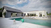 Pool view of Le Vicheris