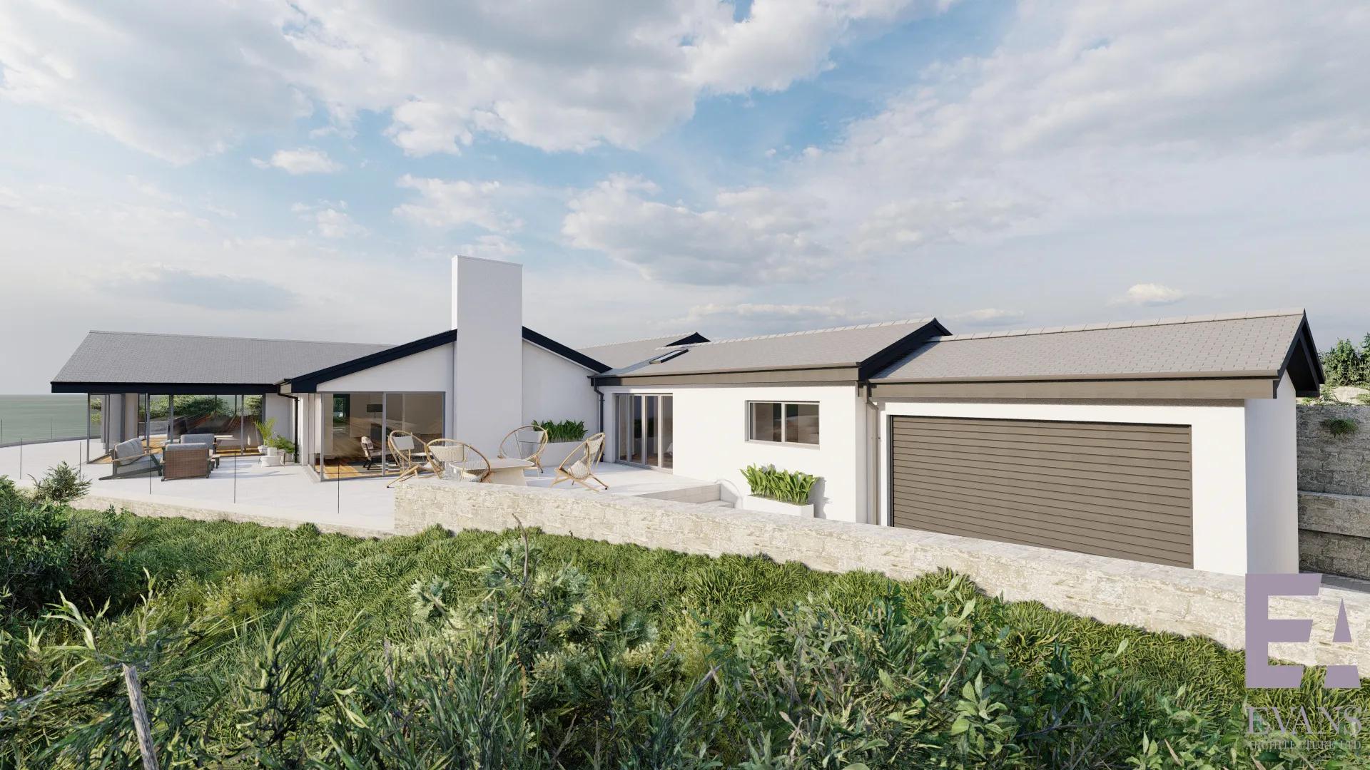 Exterior shot with outdoor area