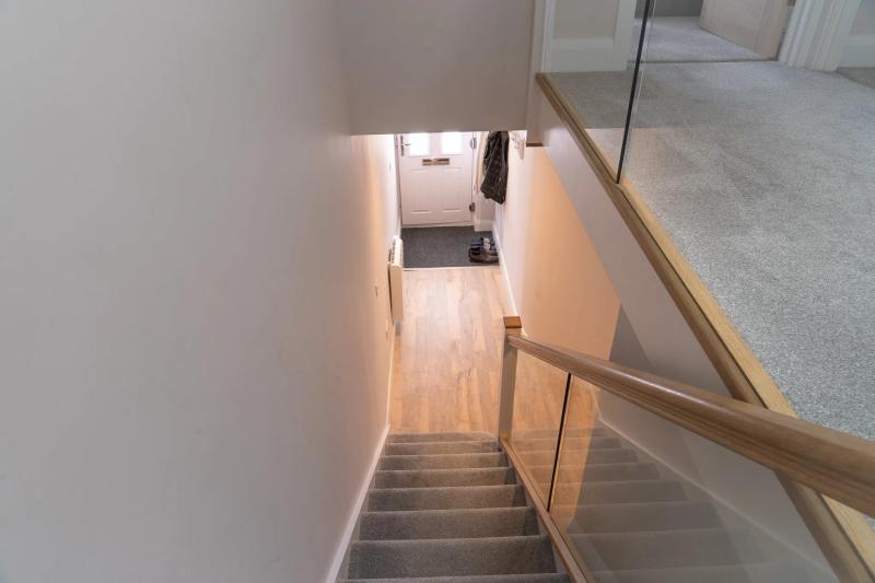 Renovation from down the stairs