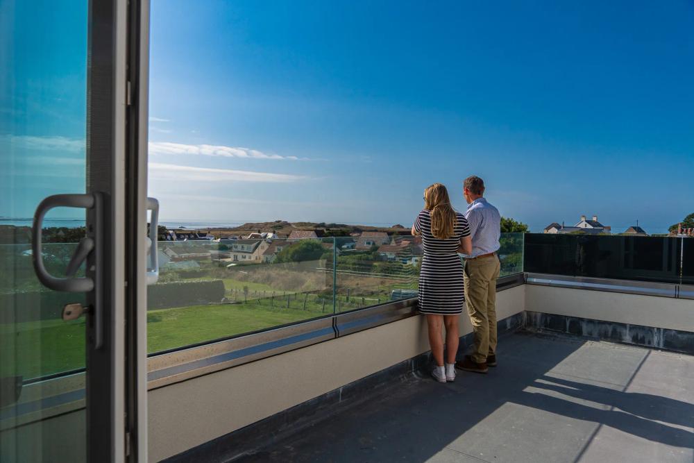 Balcony shot with owners