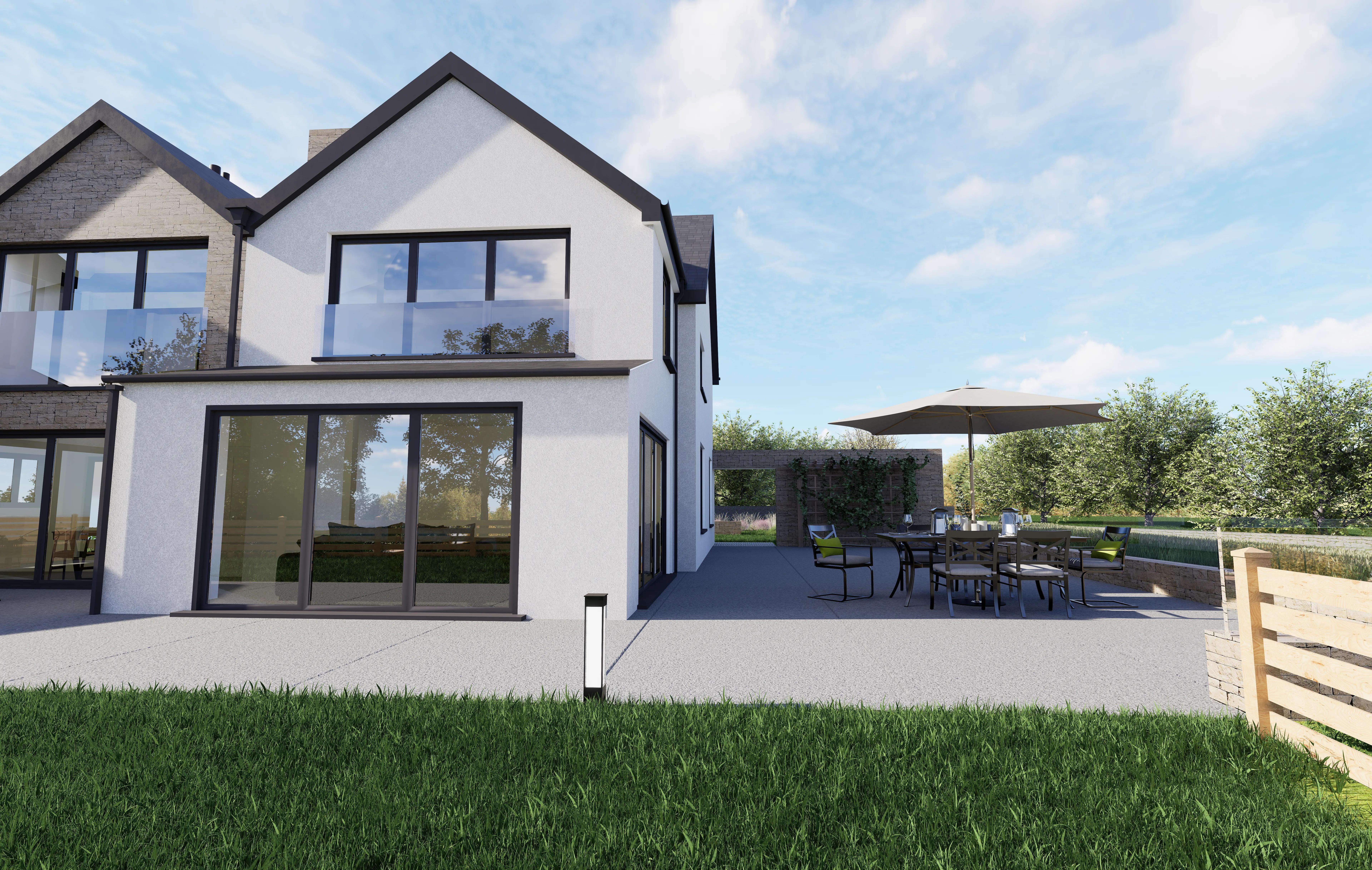 Pilots View exterior shot with patio