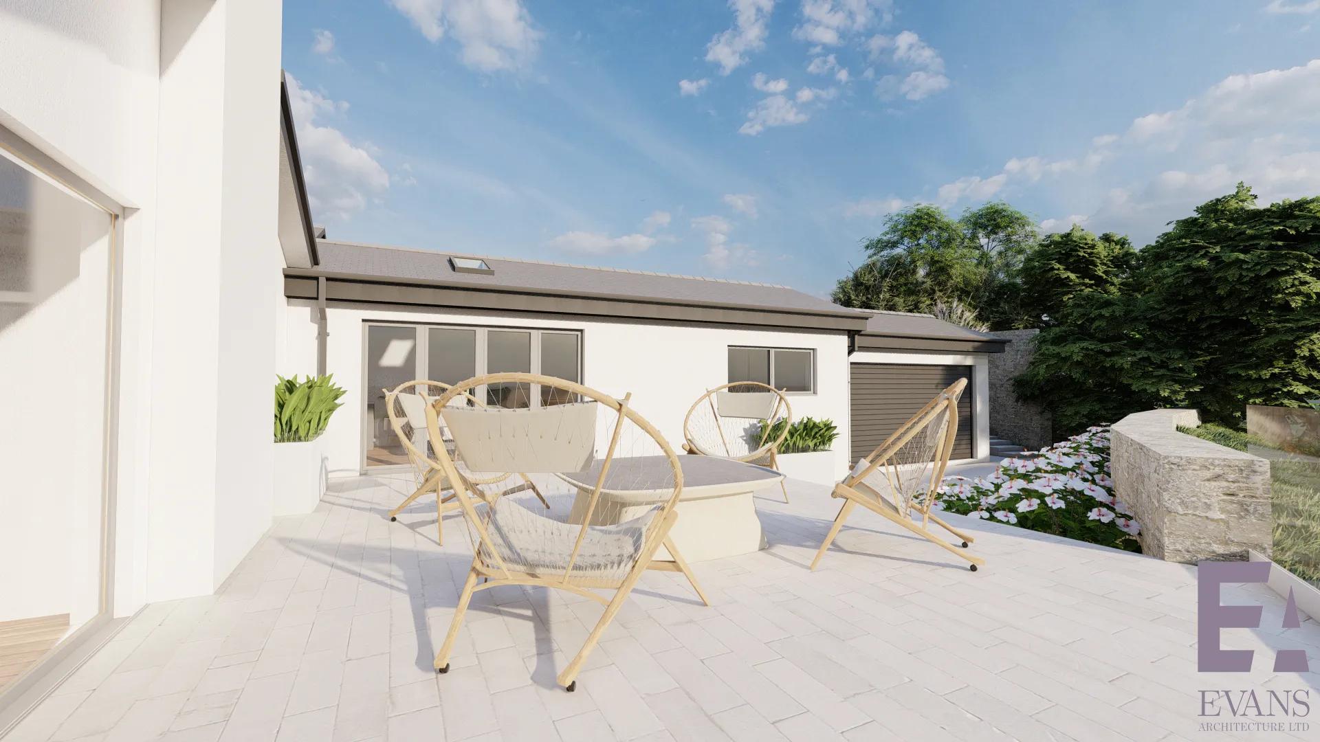 Exterior decking space