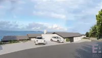 Car parking spaces overlooking the sea