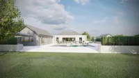 Exterior view of the back of Le Vicheris