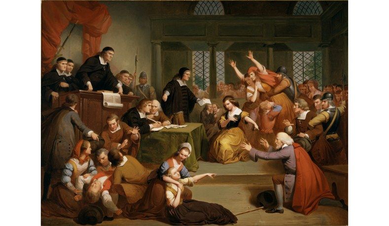 Tompkins Harrison Matteson, Trial of George Jacobs, Sr. for Witchcraft, 1855. Peabody Essex Museum, Salem.