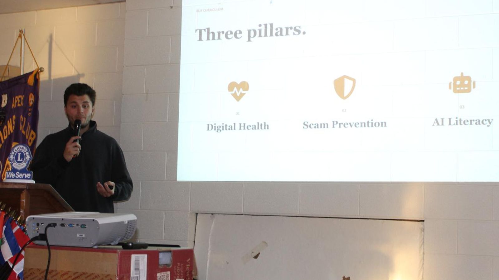 GOLD Speaks at the Apex Lions Club