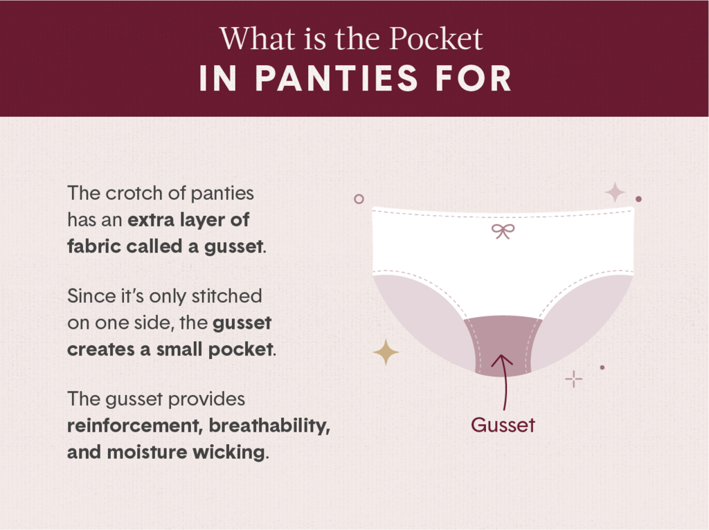 why is there a pocket in panties , why is crossing over important