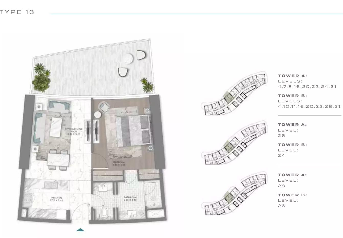 Floor plan Type 13
