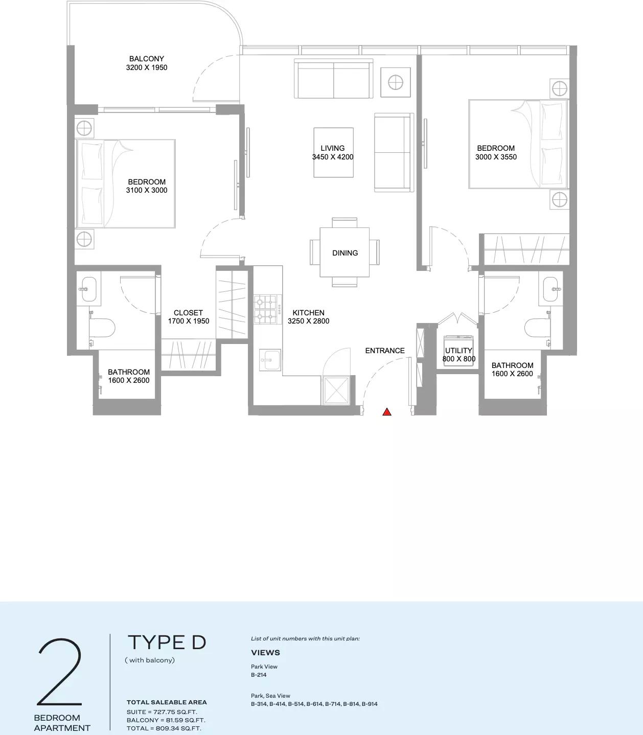 Floor plan Type D