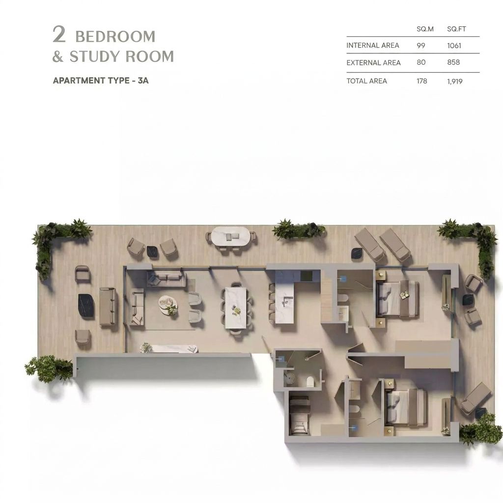 Floor plan Type 3A