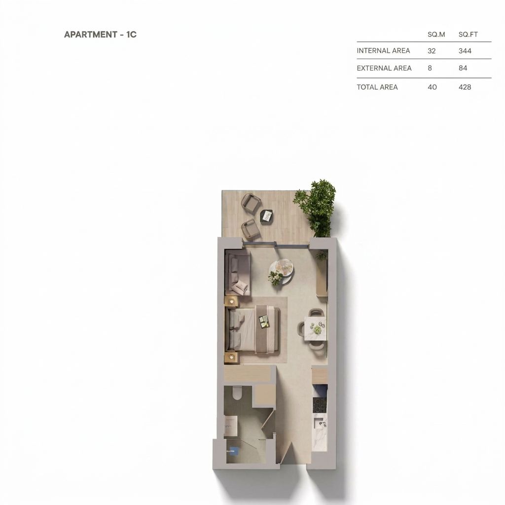 Floor plan Type 1C