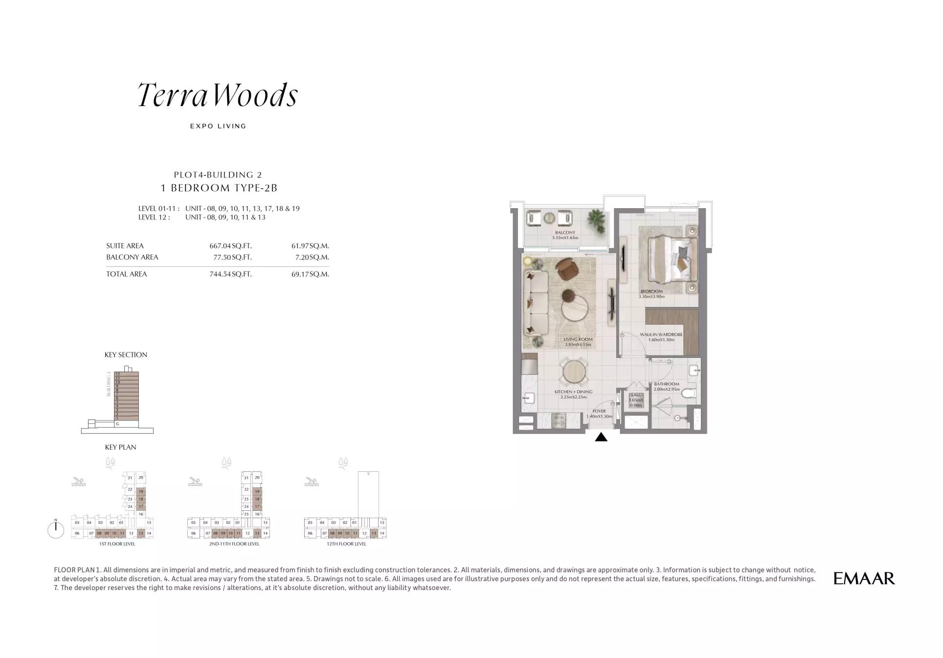 Floor plan Type 2-10-1011