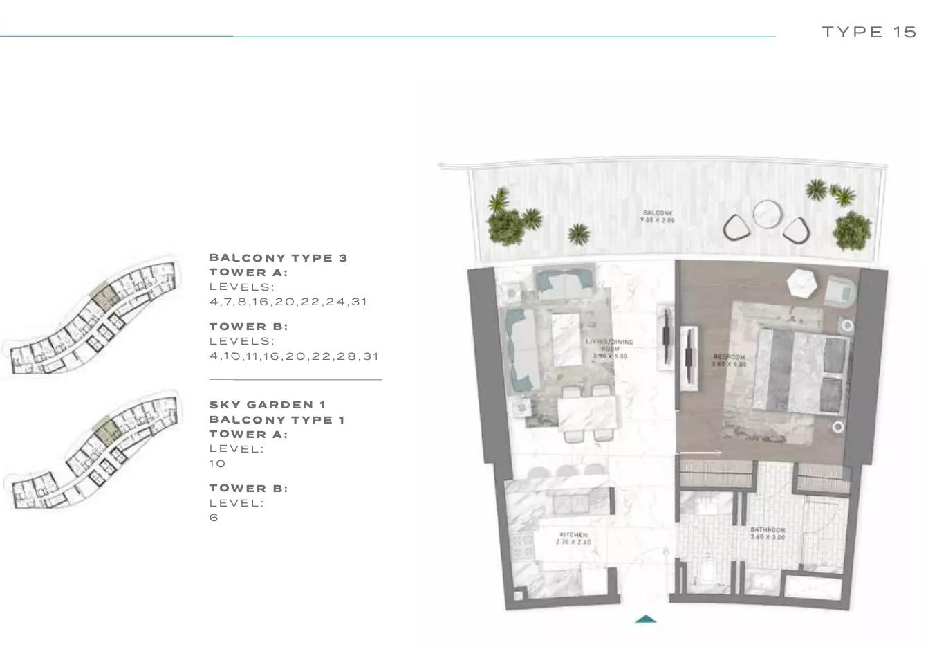Floor plan Type 15