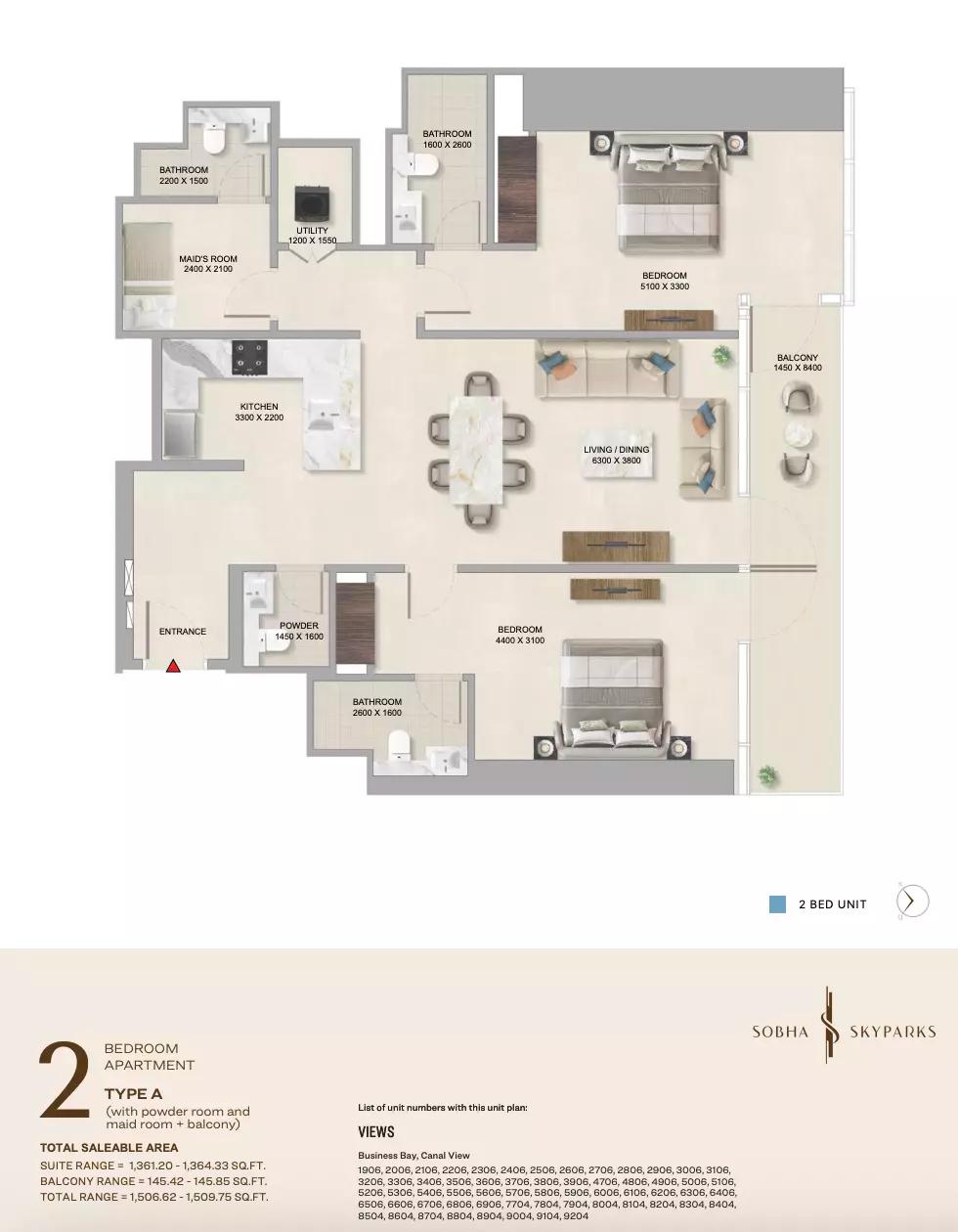 Floor plan Type A
