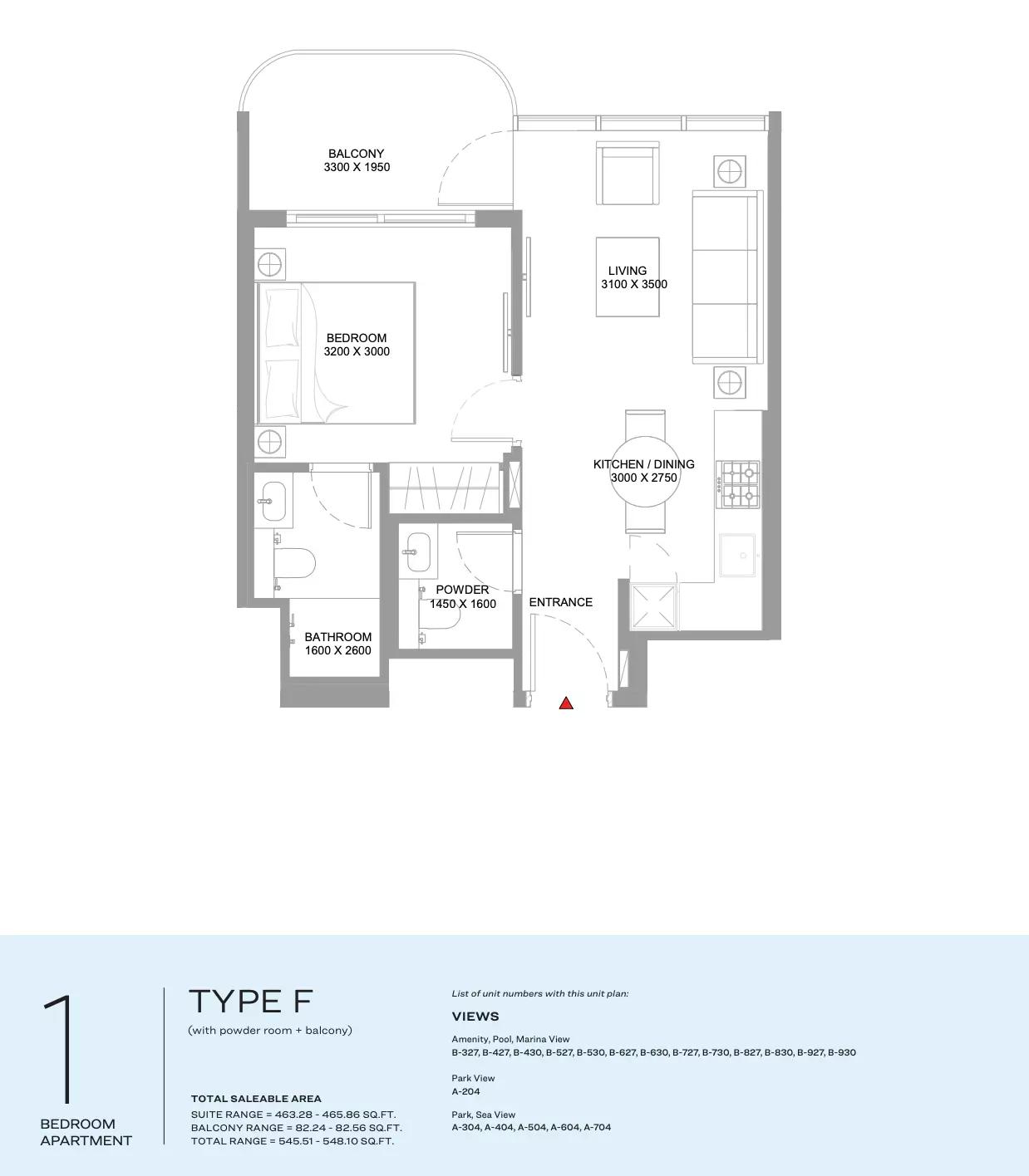 Floor plan Type F