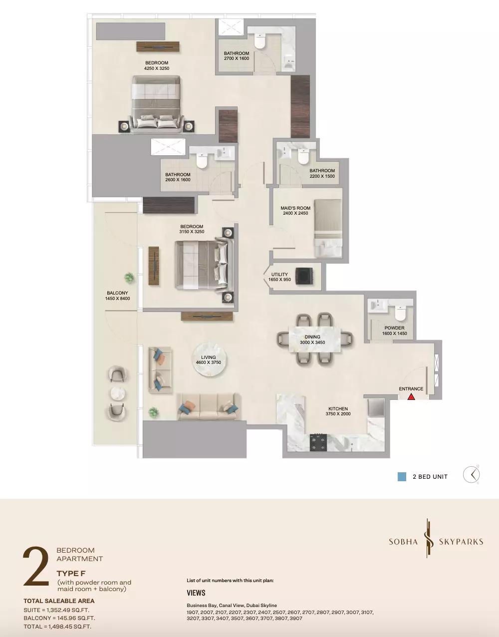 Floor plan Type F