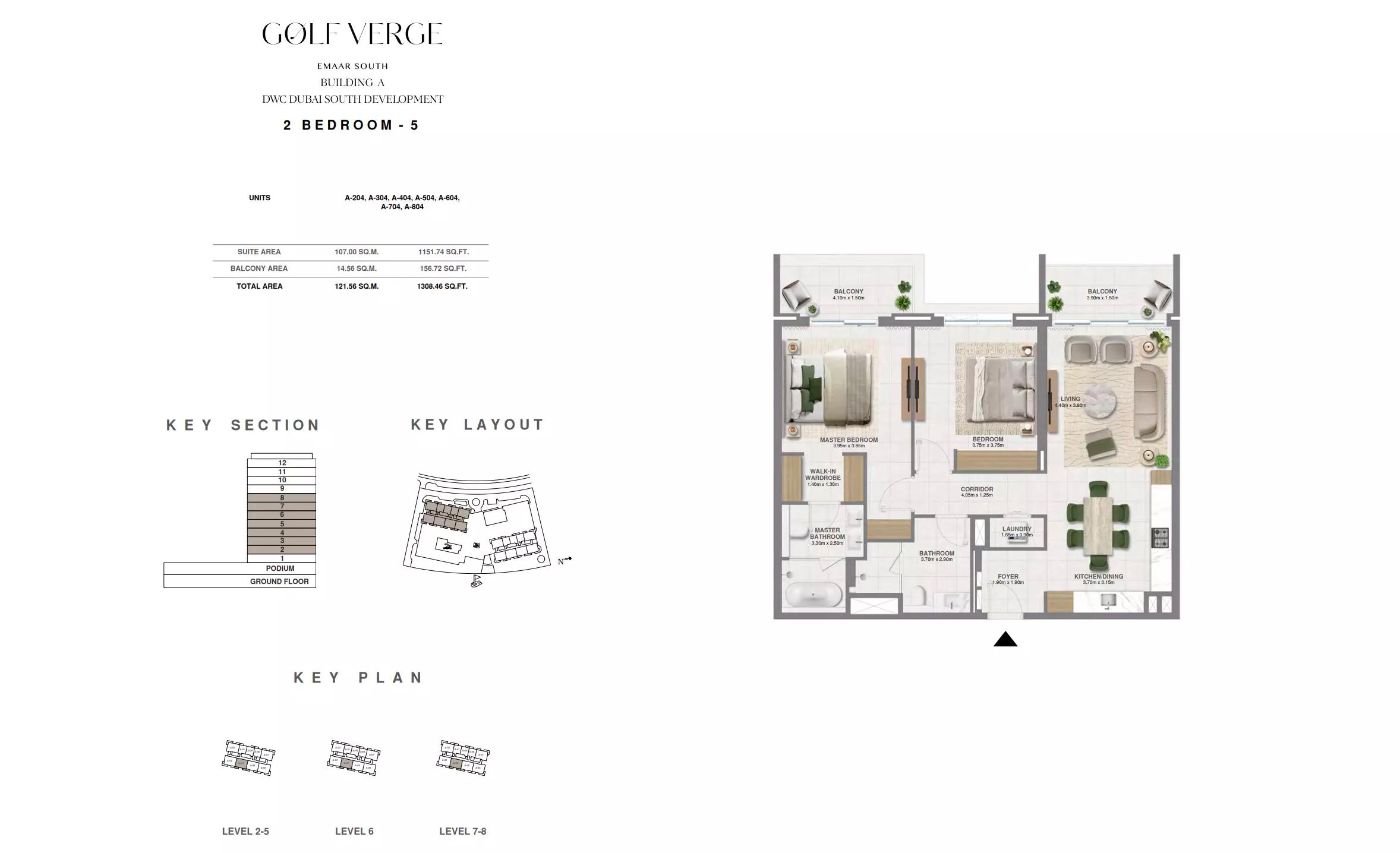 Floor plan Type 5 | 2 BR