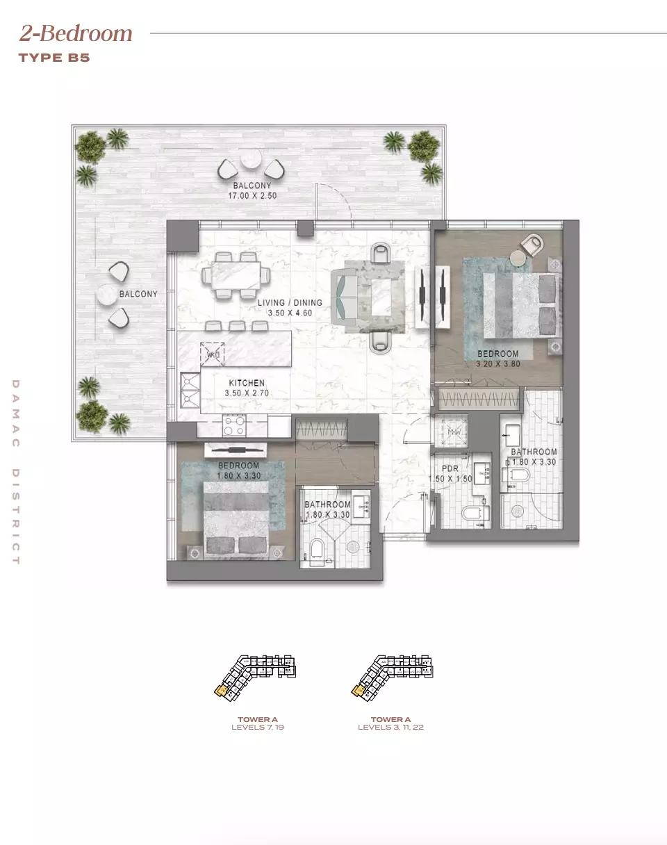 Floor plan Type B5-Tower A