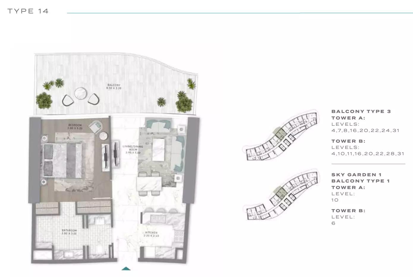 Floor plan Type 14
