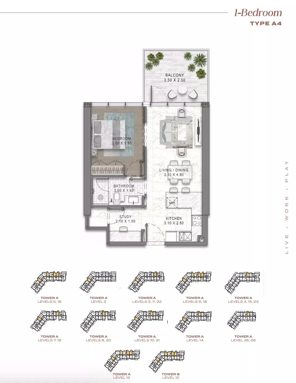 Floor plan Type A4-Tower A