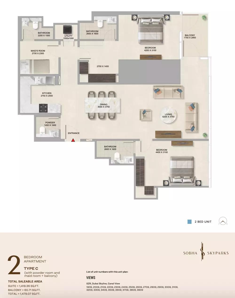 Floor plan Type C