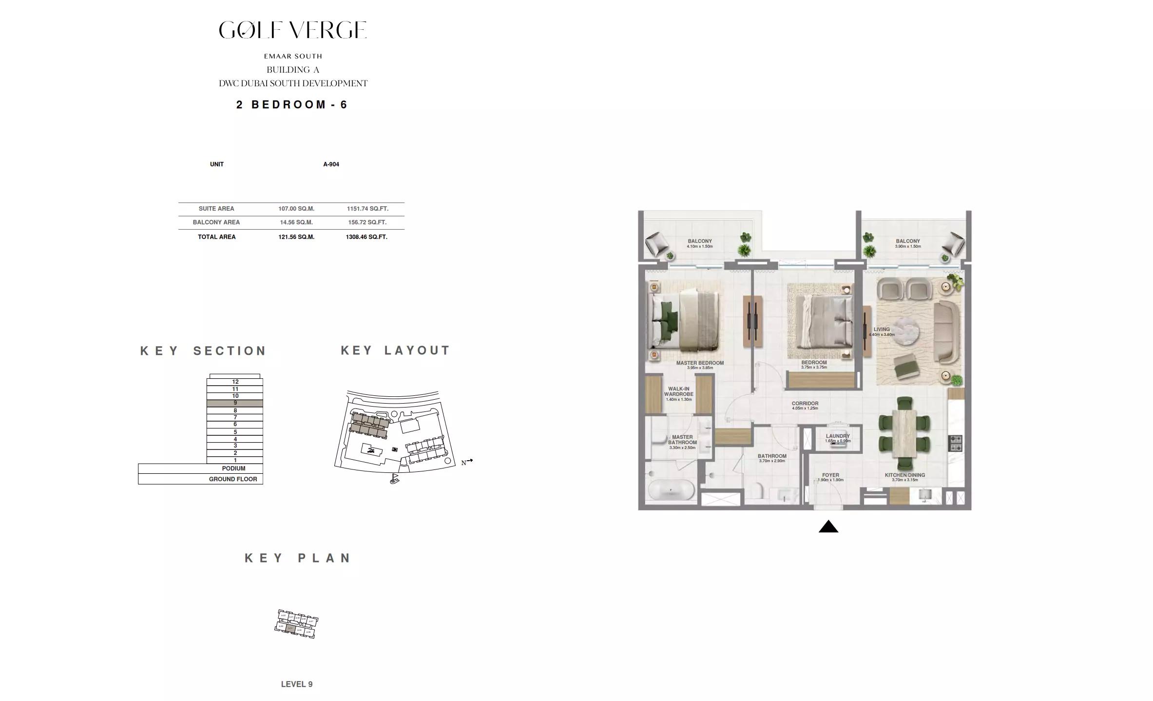 Floor plan Type 6 | 2 BR