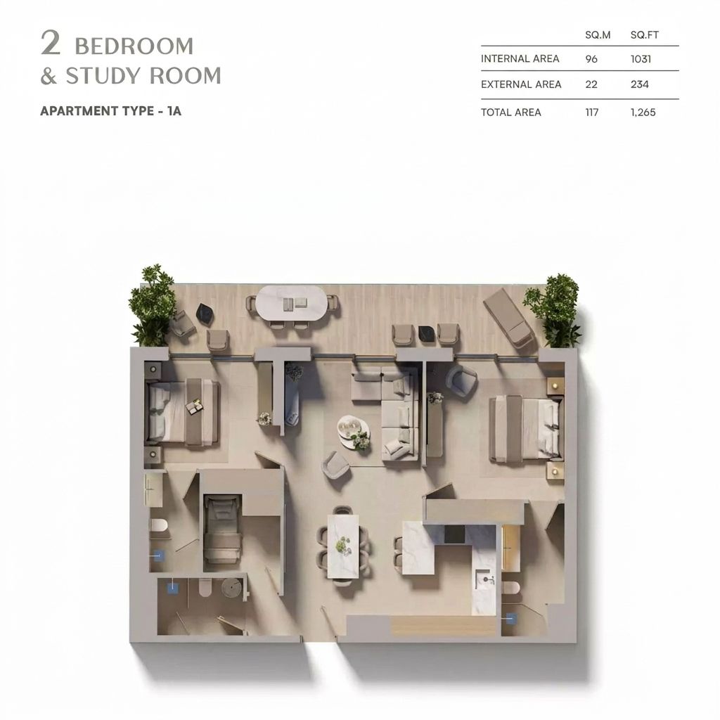 Floor plan Type 1A