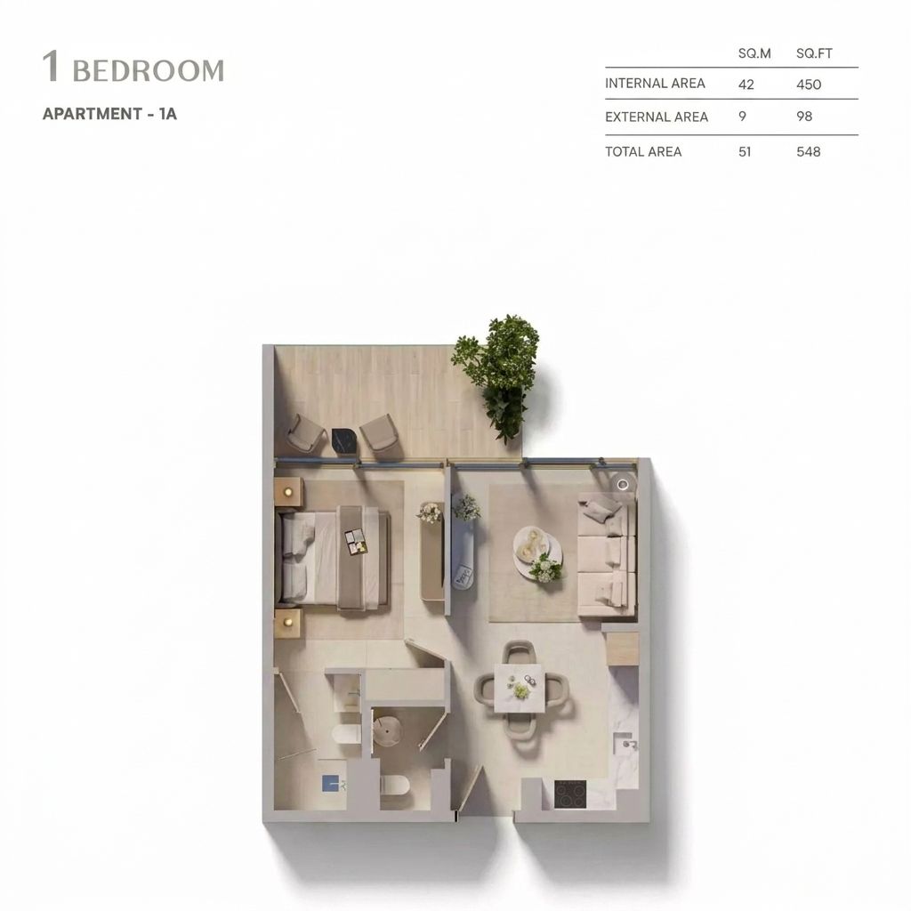 Floor plan Type 1A