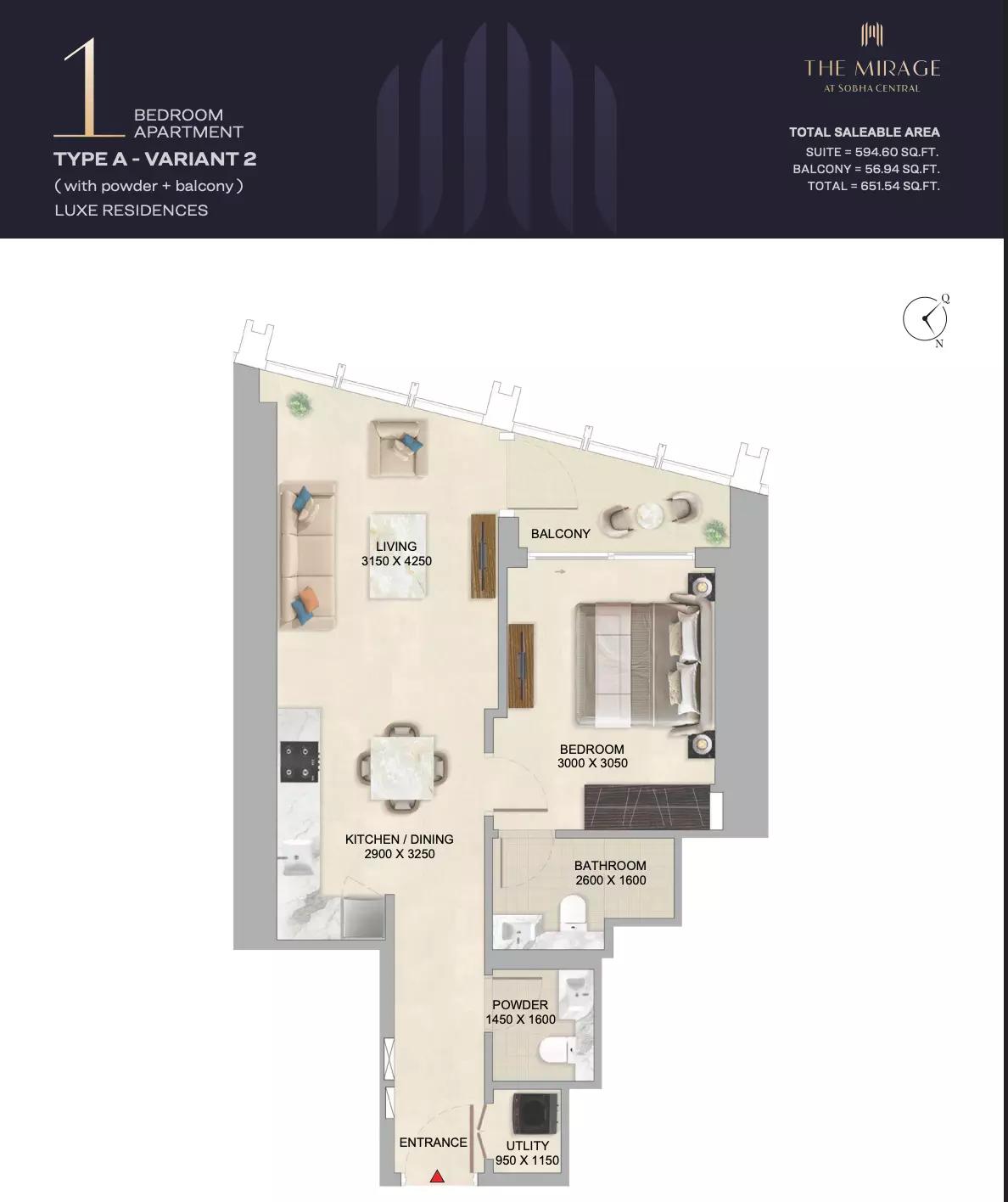 Floor plan Type A-Variant 2