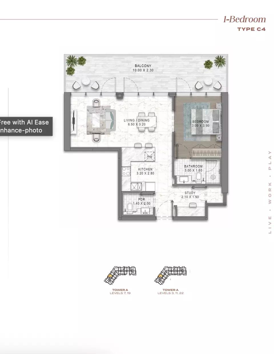 Floor plan Type C4-Tower A