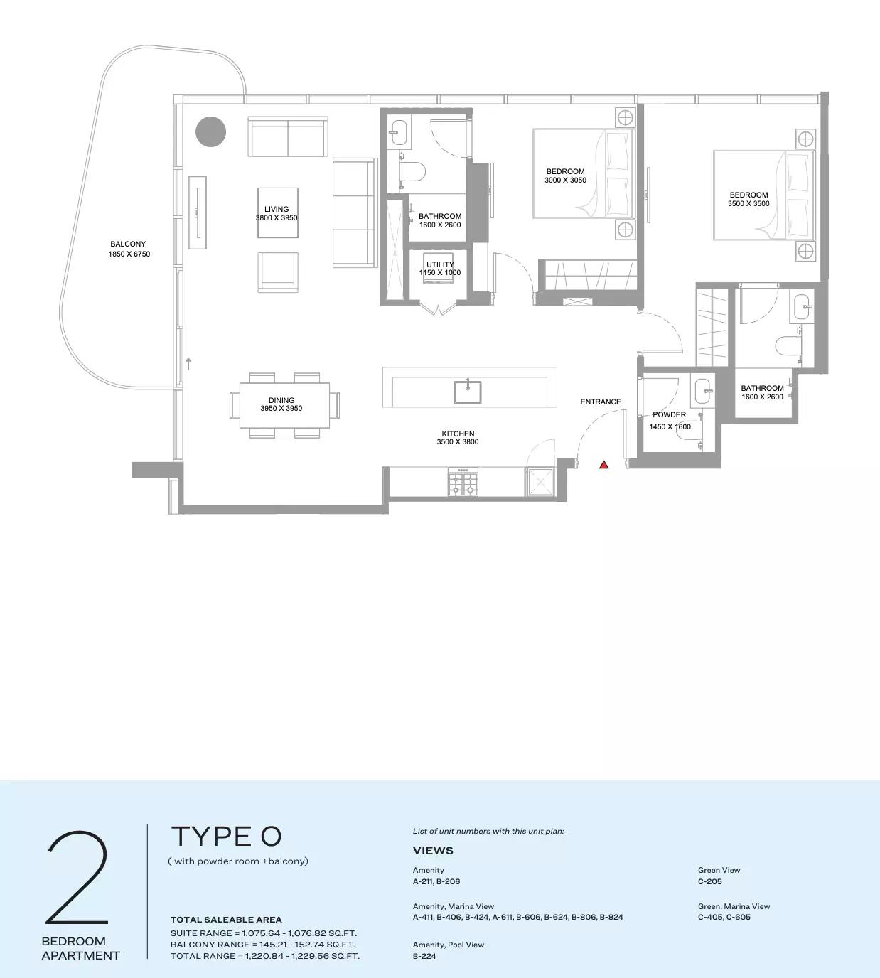 Floor plan Type O