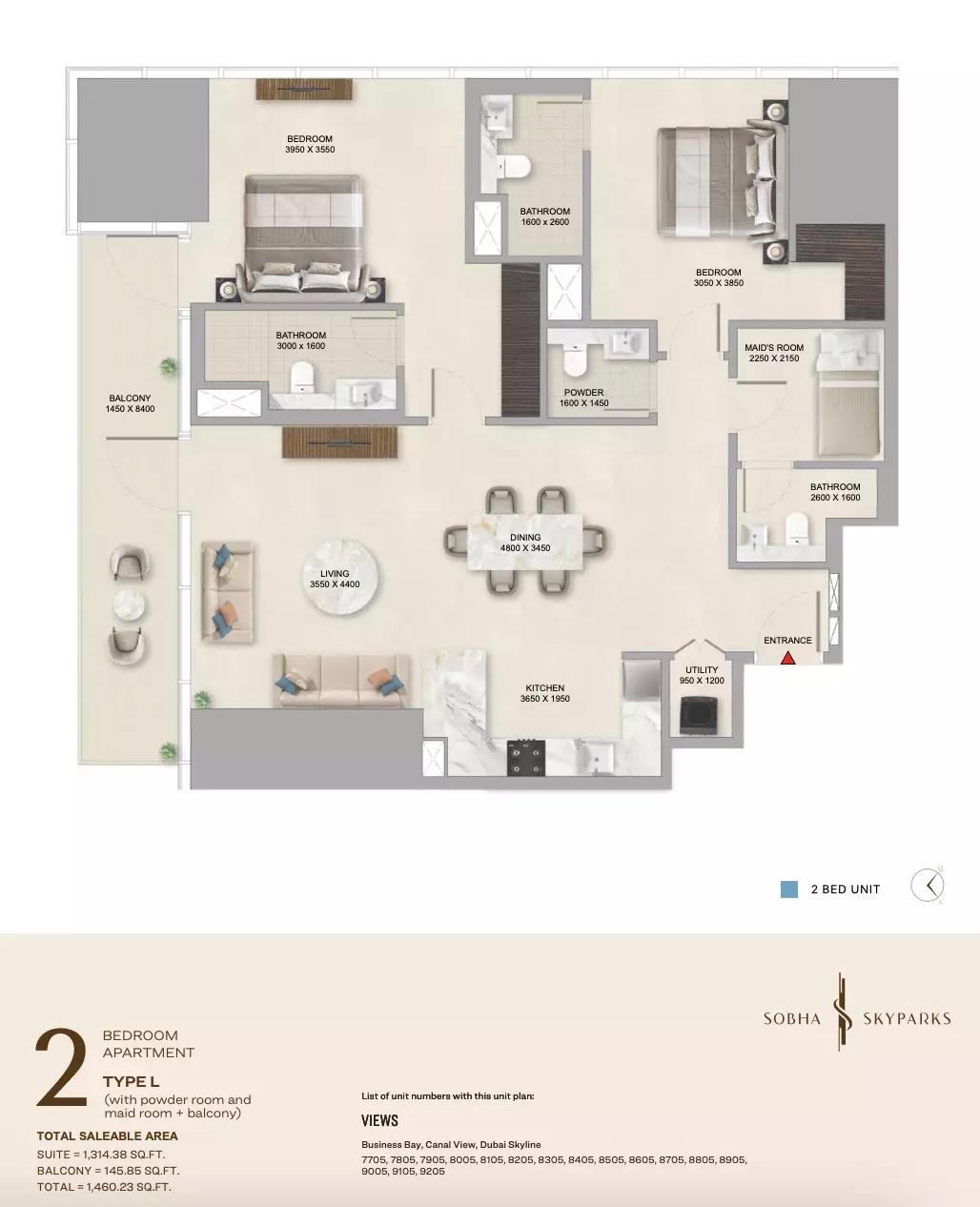 Floor plan Type L