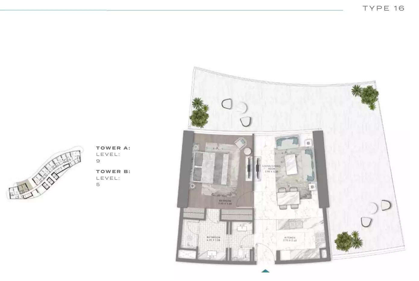 Floor plan Type 16