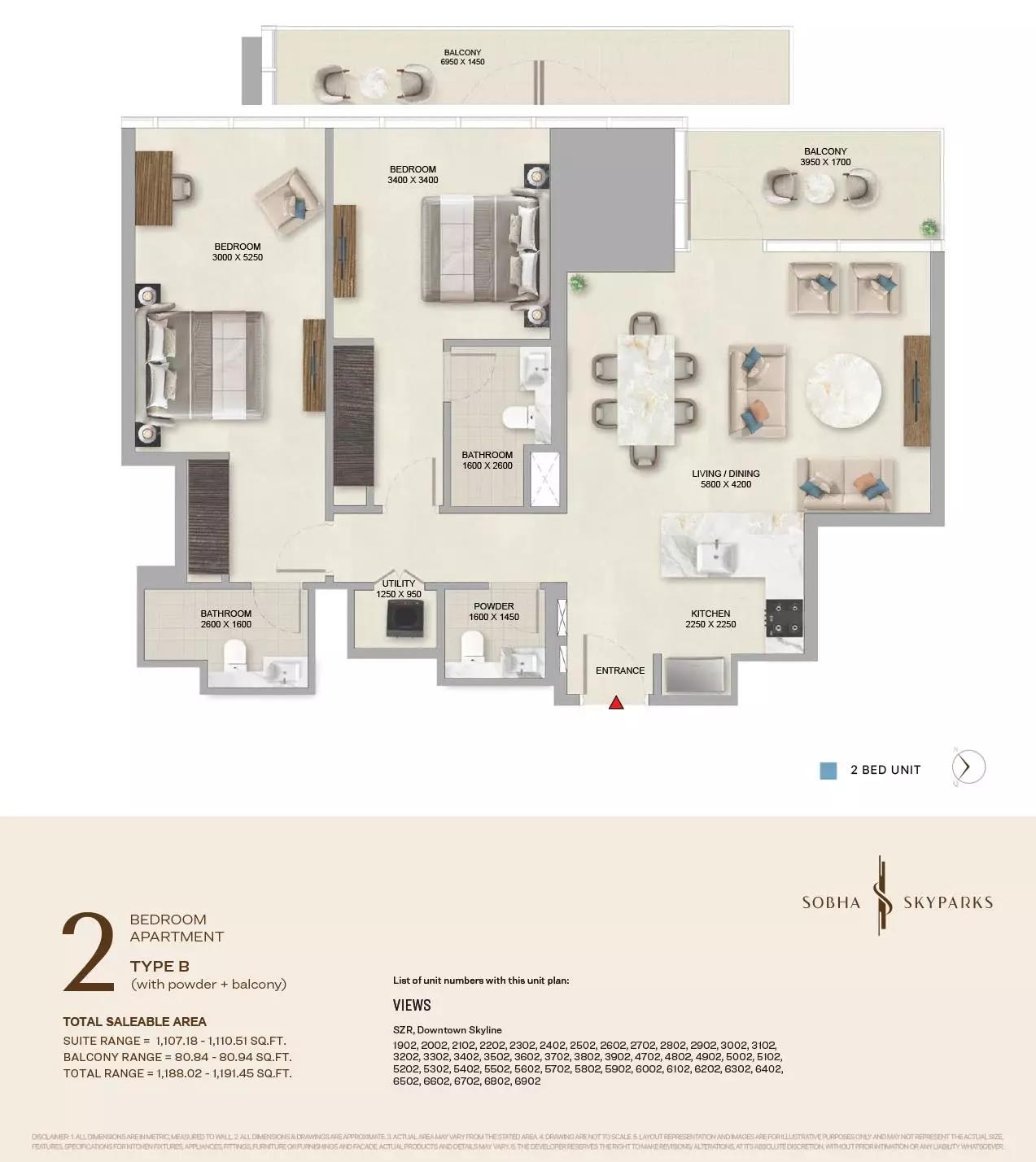 Floor plan Type B