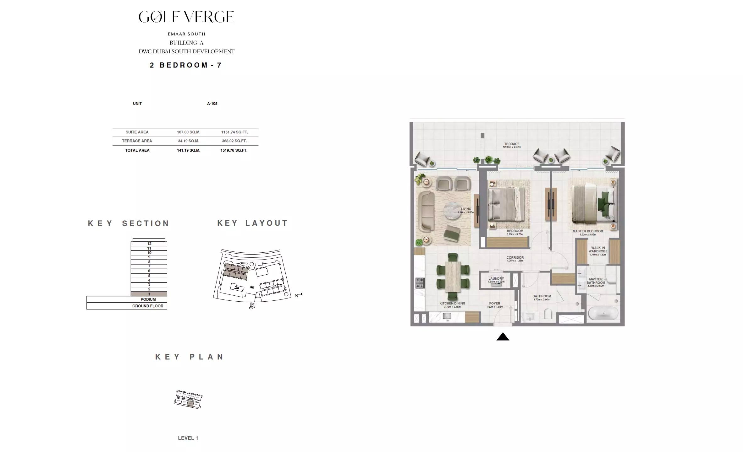 Floor plan Type 7 | 2 BR