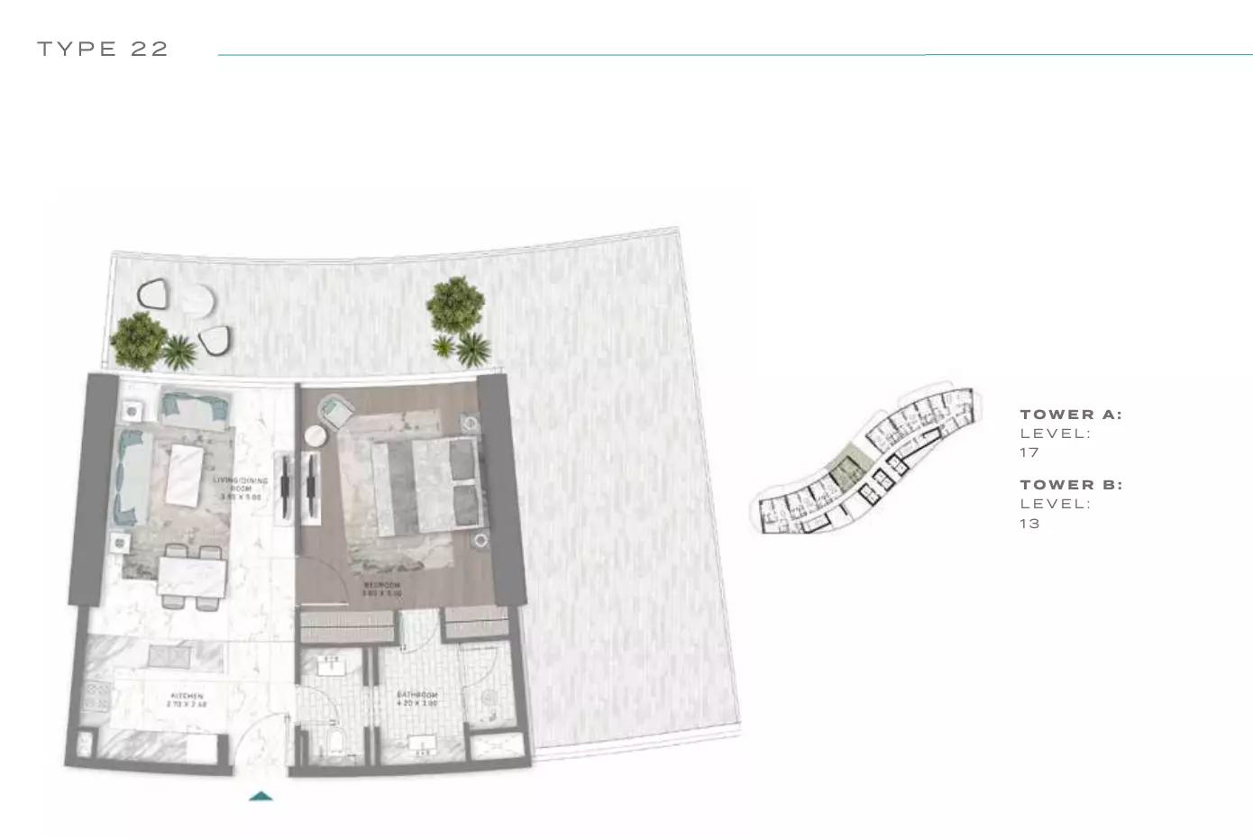 Floor plan Type 22