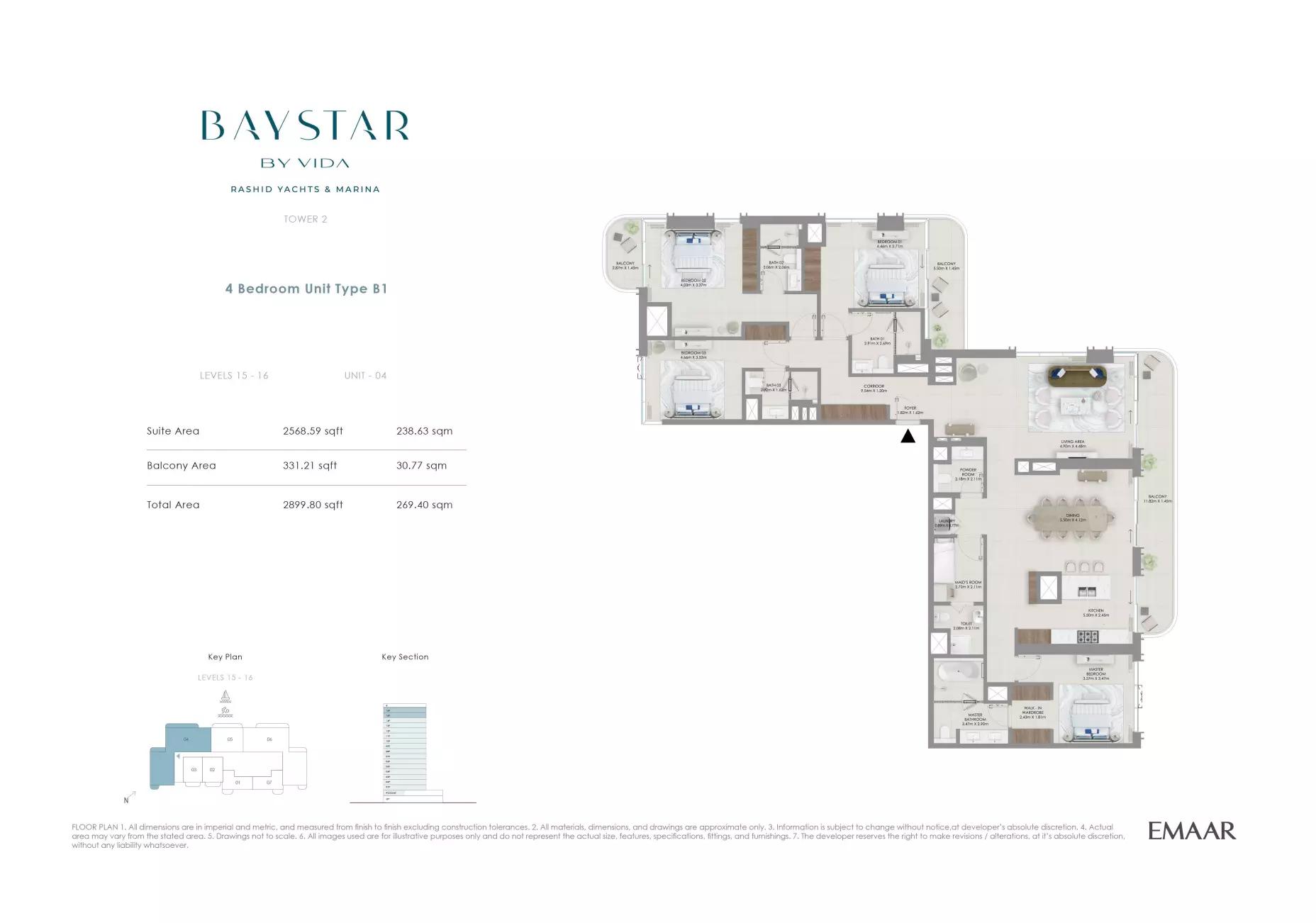Floor plan Type 2-16-1604