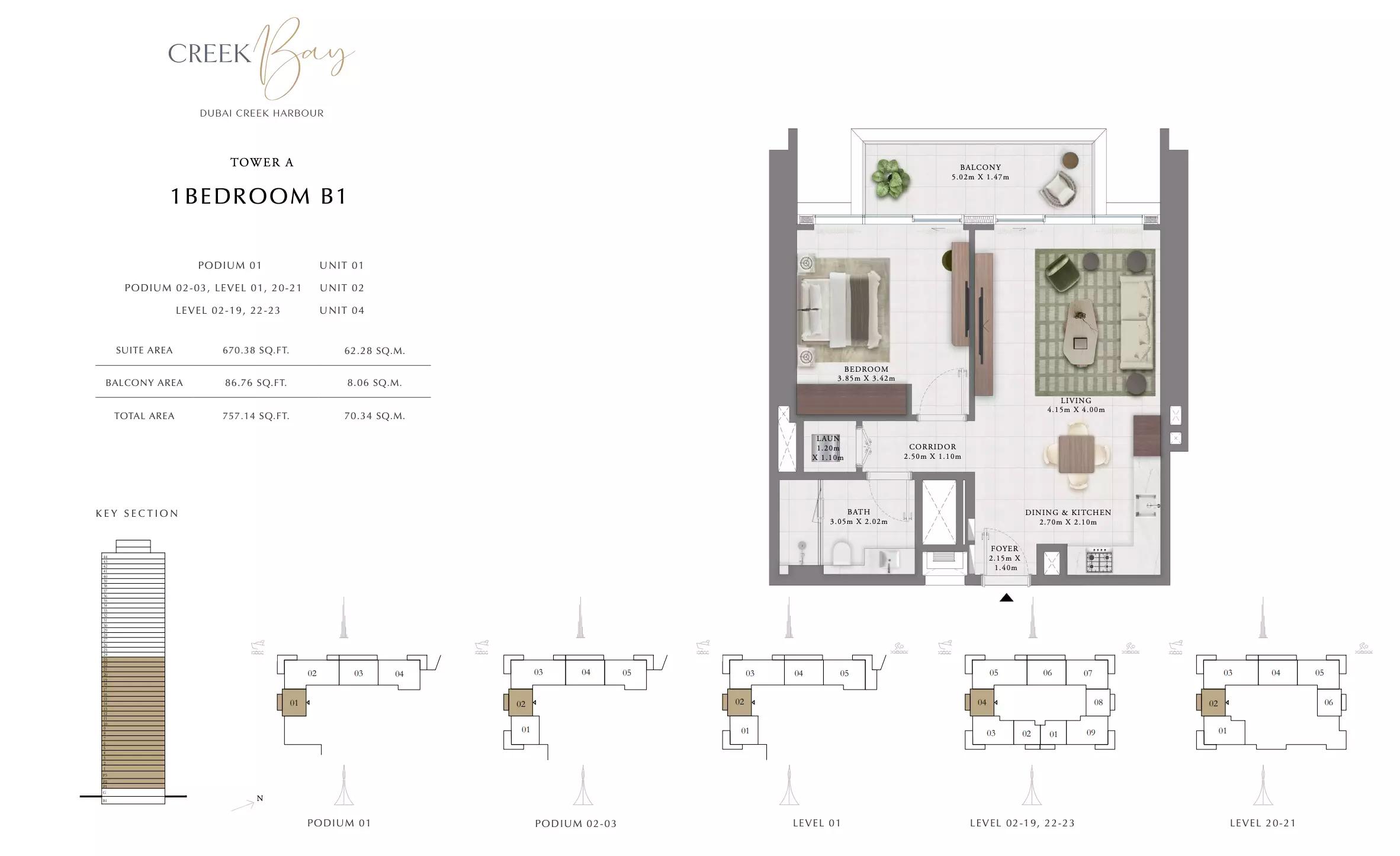 Floor plan Type B1