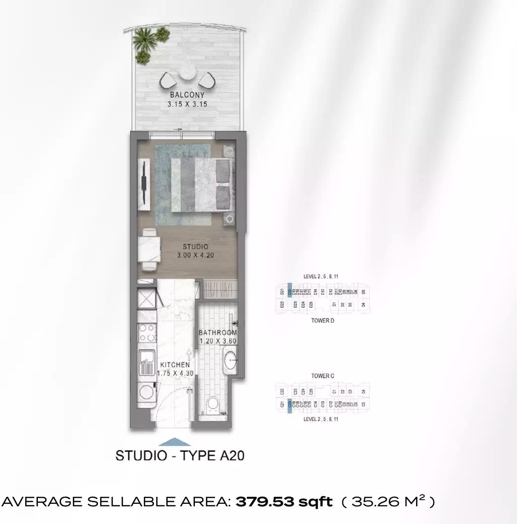 Floor plan Type A20