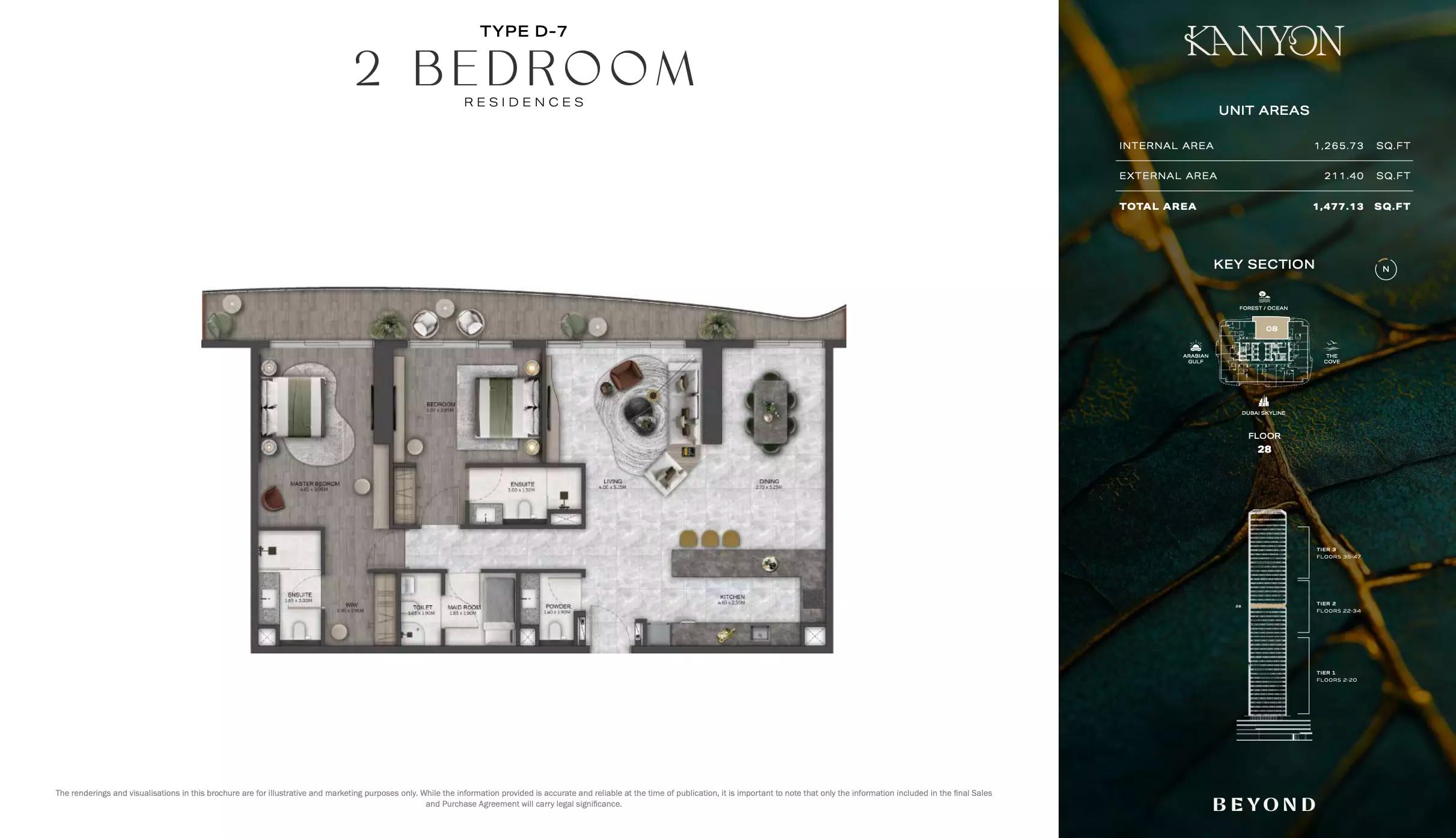 Floor plan Type D7