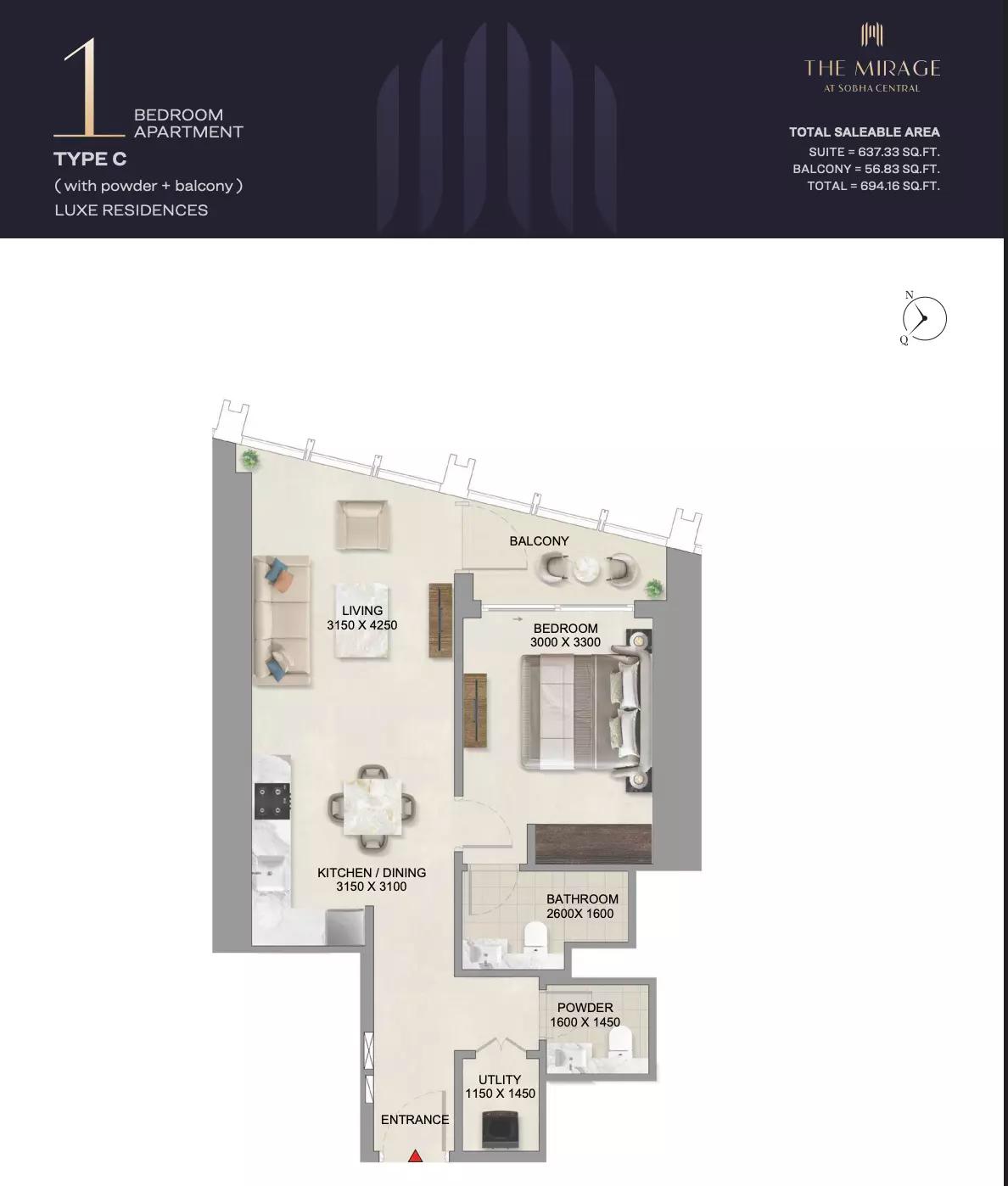 Floor plan Type C