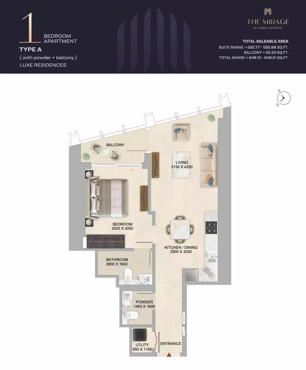 Floor plan Type A