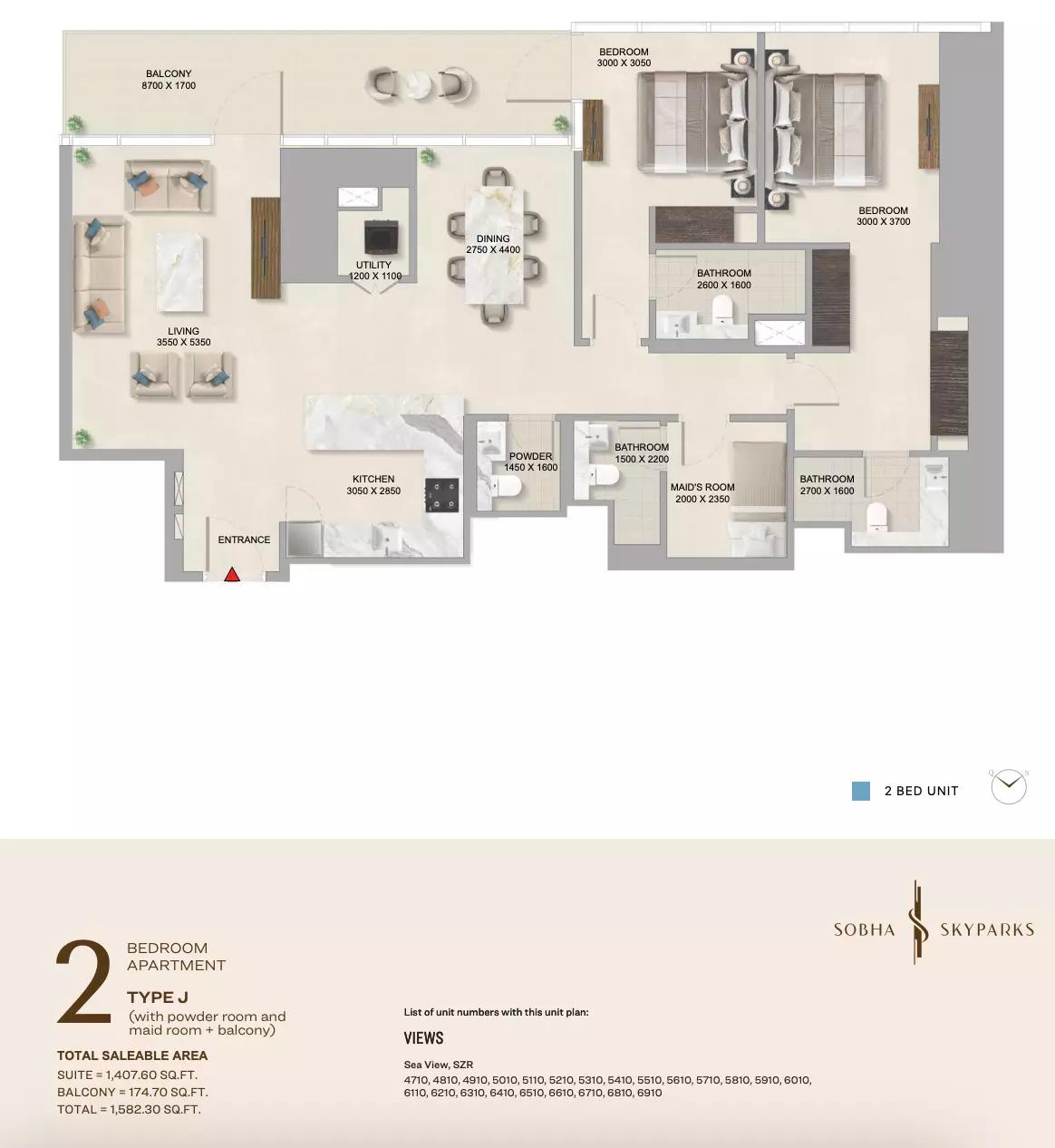 Floor plan Type J